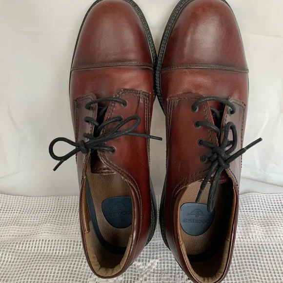 Dockers Men  Derby Oxfords Burgundy Leather‎ Size 12 Medium Gently Used 2025 Dockers | Shoes | Genuine Leather Dockers Burgundy Oxford  main image 3
